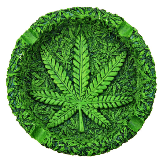 Cendrier Résine leaf Green